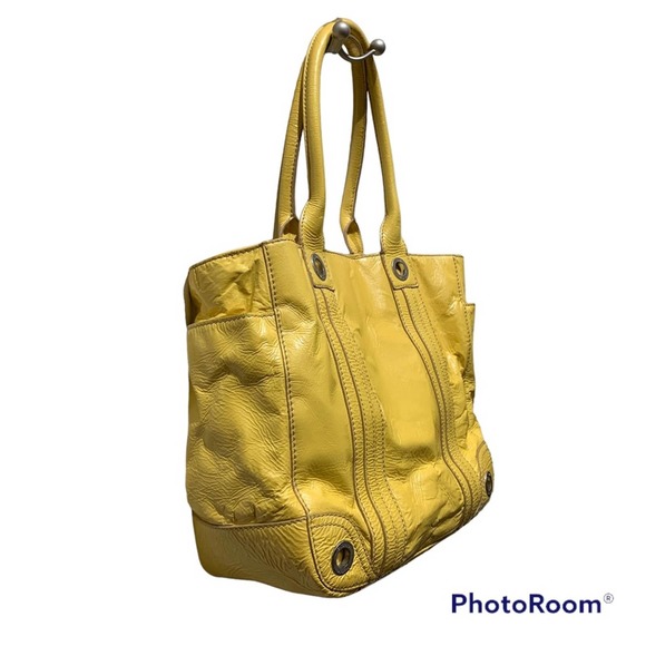 Sigrid Olsen - Large Yellow Patent Leather Tote, GUC - Picture 11 of 16